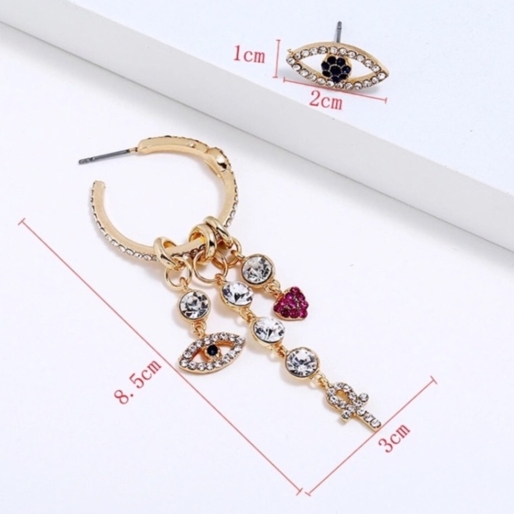 5 ⭐️FAVE Bohemian Evil Eye Earring - Picture 3 of 5